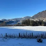 Lägenhet Grosses Mit Weitlaeufigem Garten, Naturteich & Bergblick